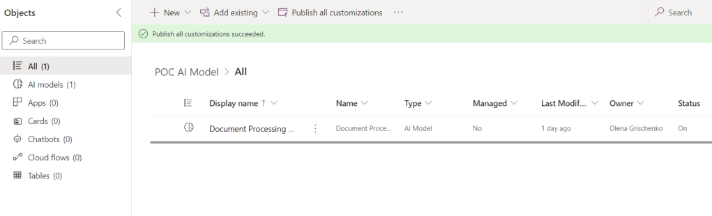 Solution aware AI model